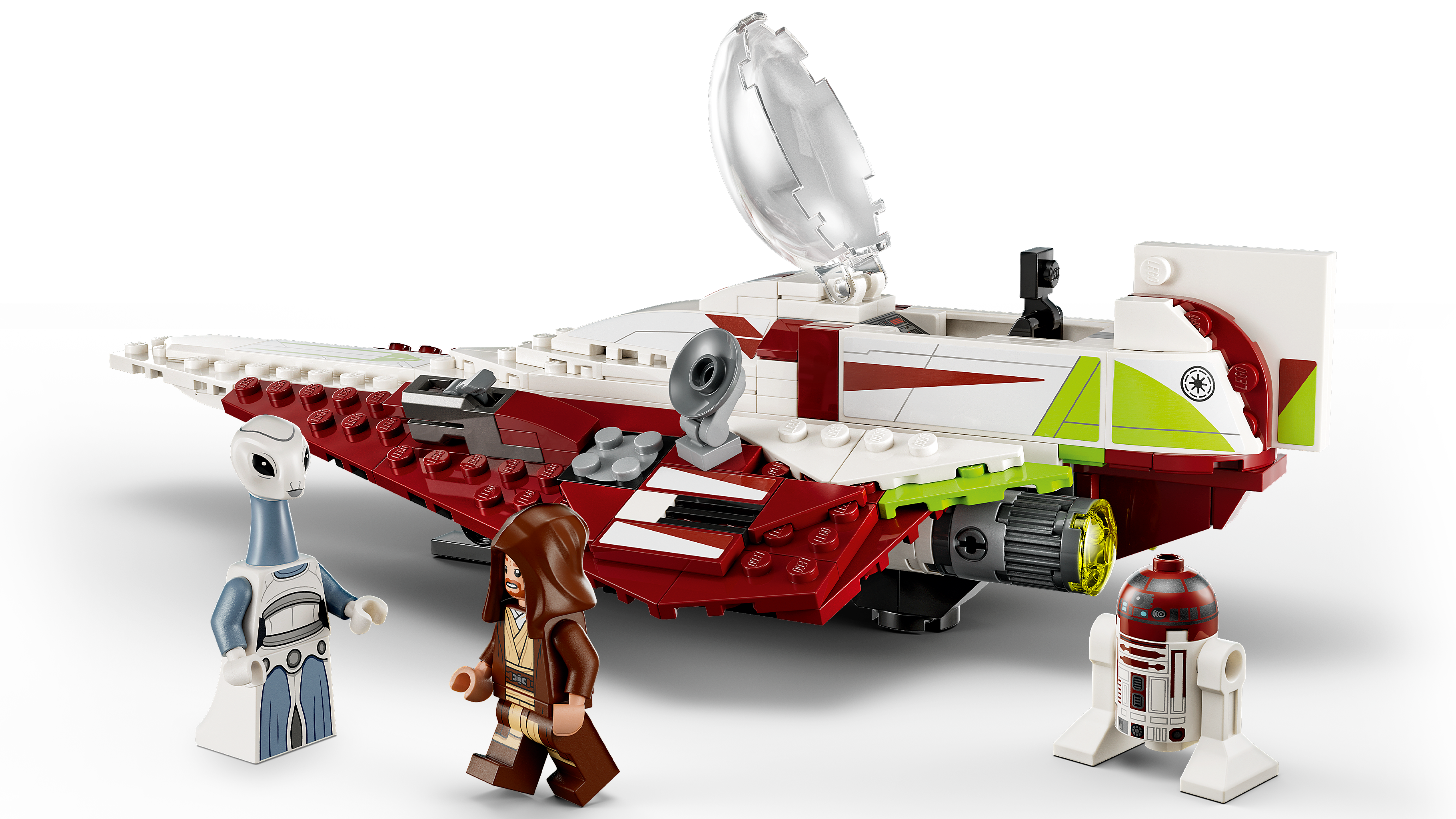 LEGO 75333 Starfighter – Seitenansicht mit geöffnetem Cockpit