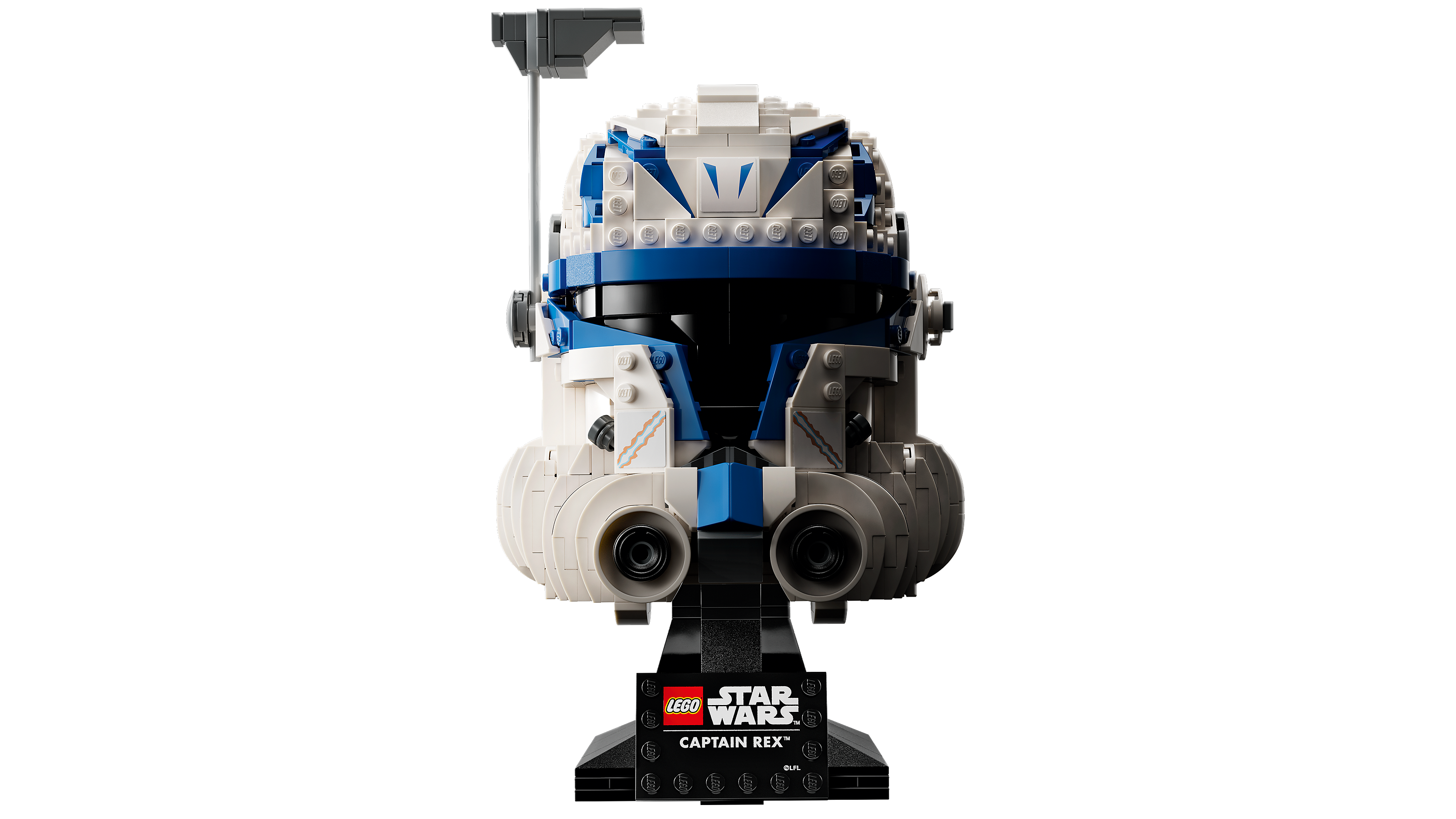 LEGO 75349 Captain Rex Helm – Detailansicht mit Jaig Eyes und 501er-Markierungen