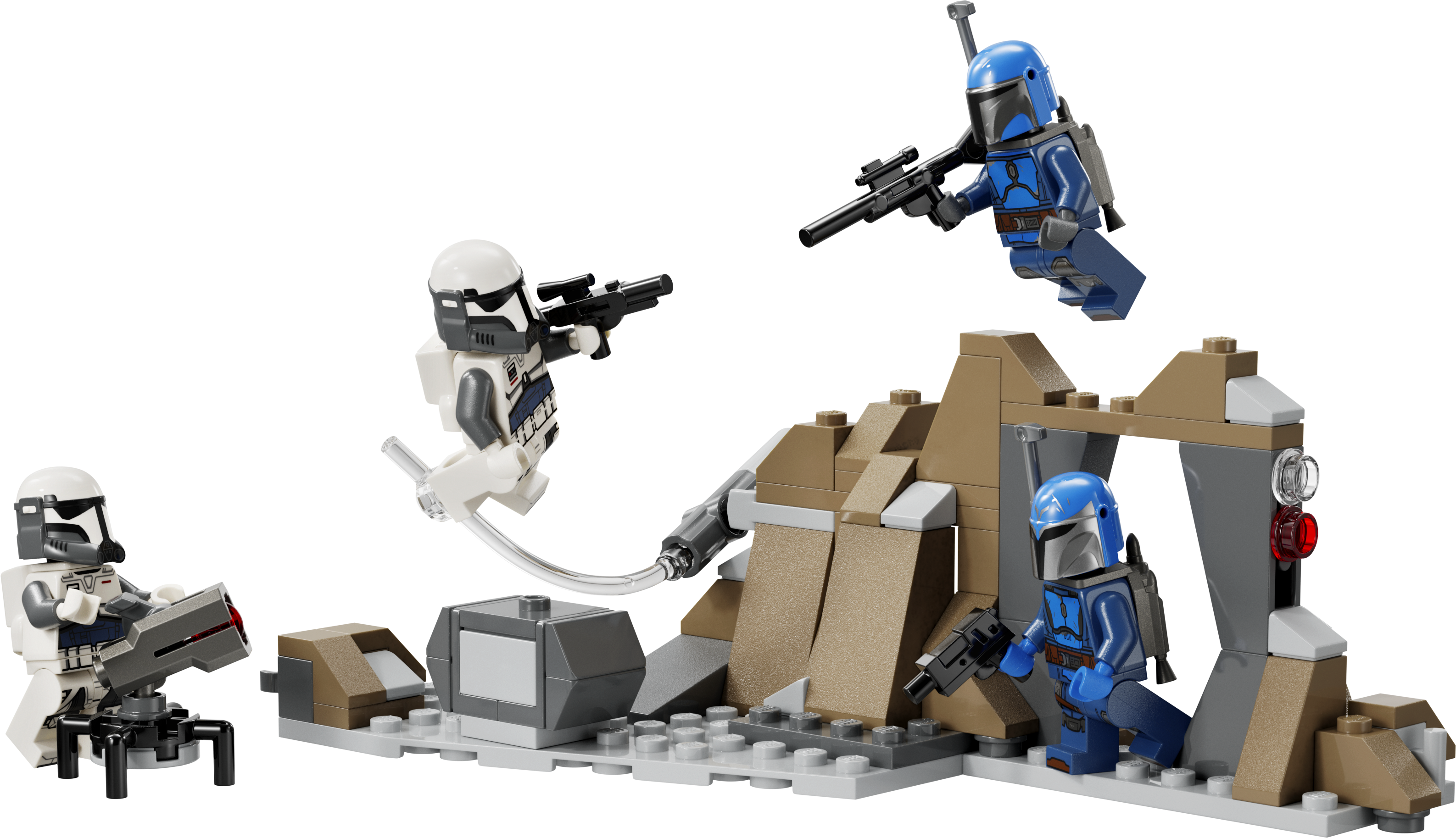 LEGO 75373 Hinterhalt auf Mandalore – Komplettansicht des Modells
