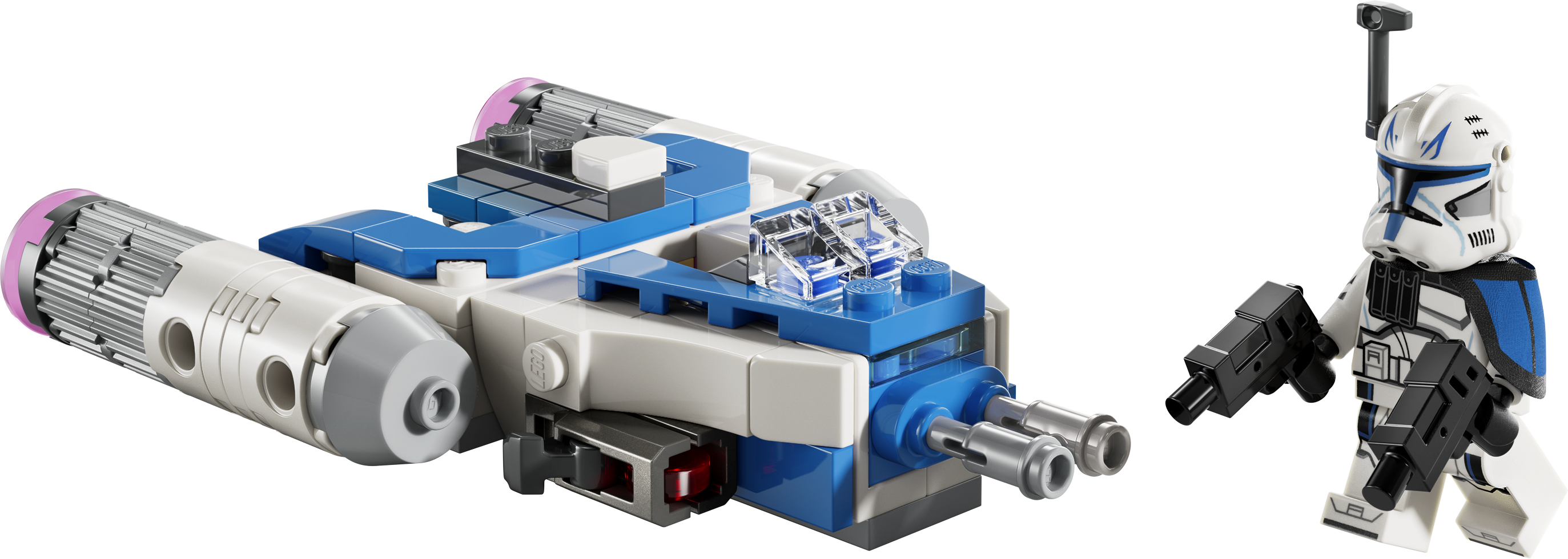 LEGO 75391 Captain Rex Y-Wing – Blau-weißer Microfighter mit Minifigur