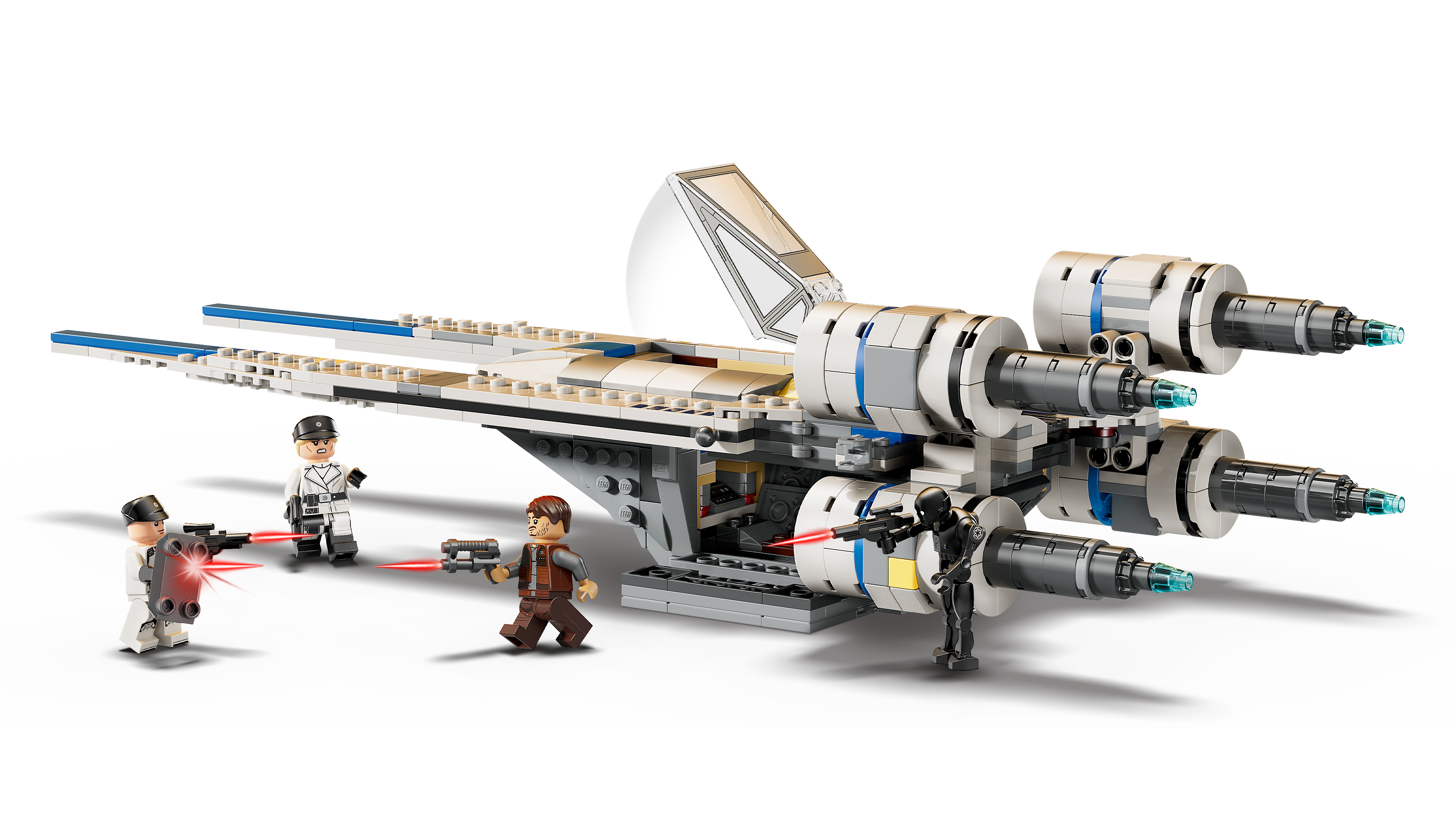 LEGO 75399 Rebel U-Wing Starfighter – Detail mit geöffnetem Cockpit und Laderaum