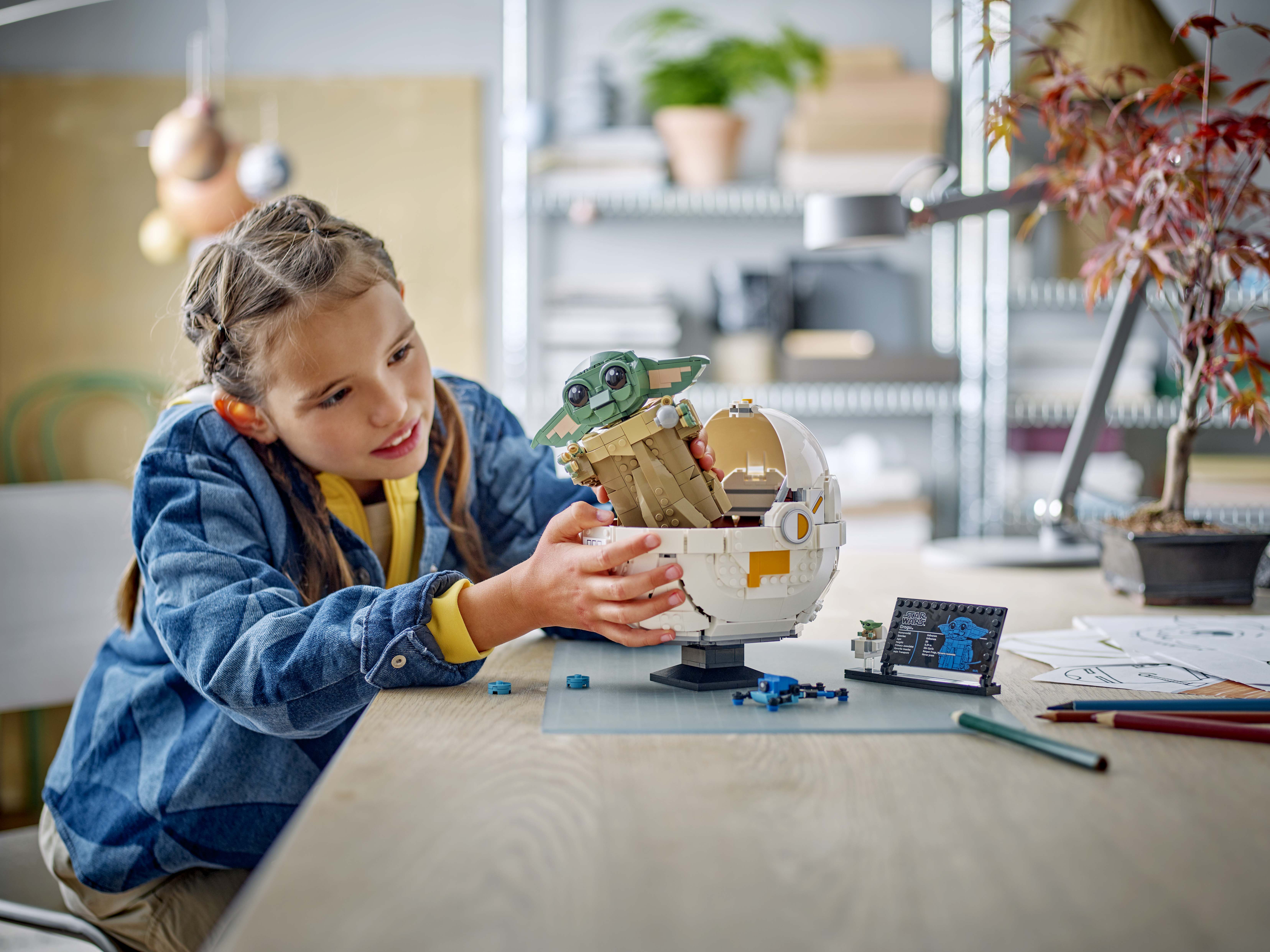 LEGO 75403 Grogu – Finales Displaymodell mit Pod und Ständer