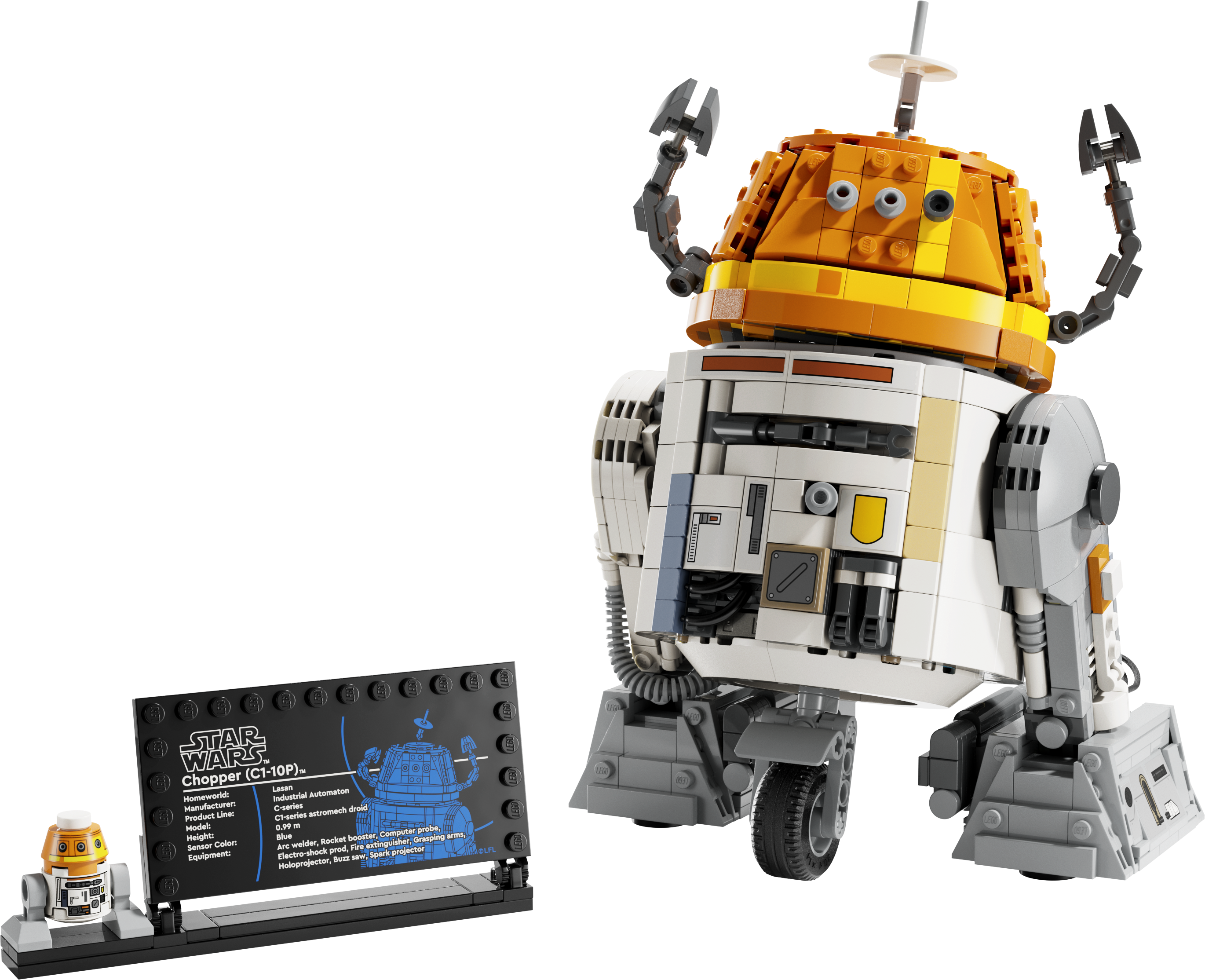 LEGO 75416 Chopper Droide – Der orange-schwarze Astromech mit allen Details