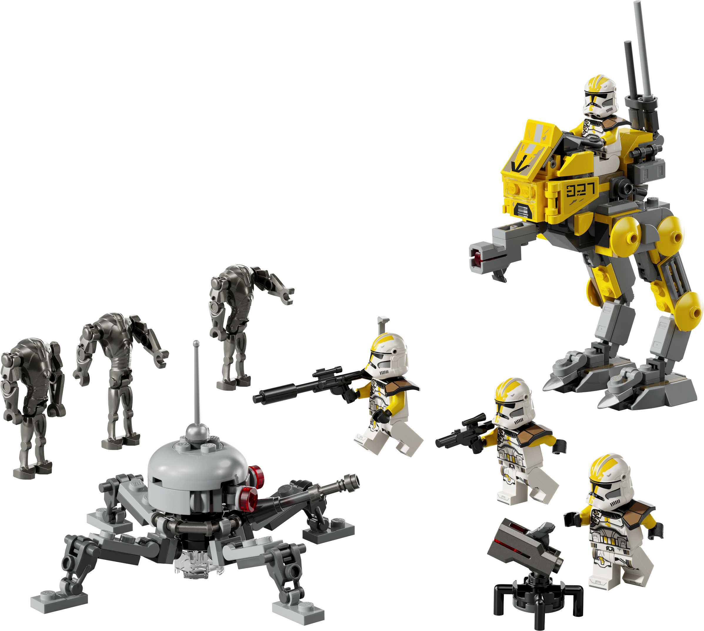 LEGO 75431 Clone Wars Battle Pack – AT-RT Kampfläufer mit Klonsoldaten und Kampfdroiden