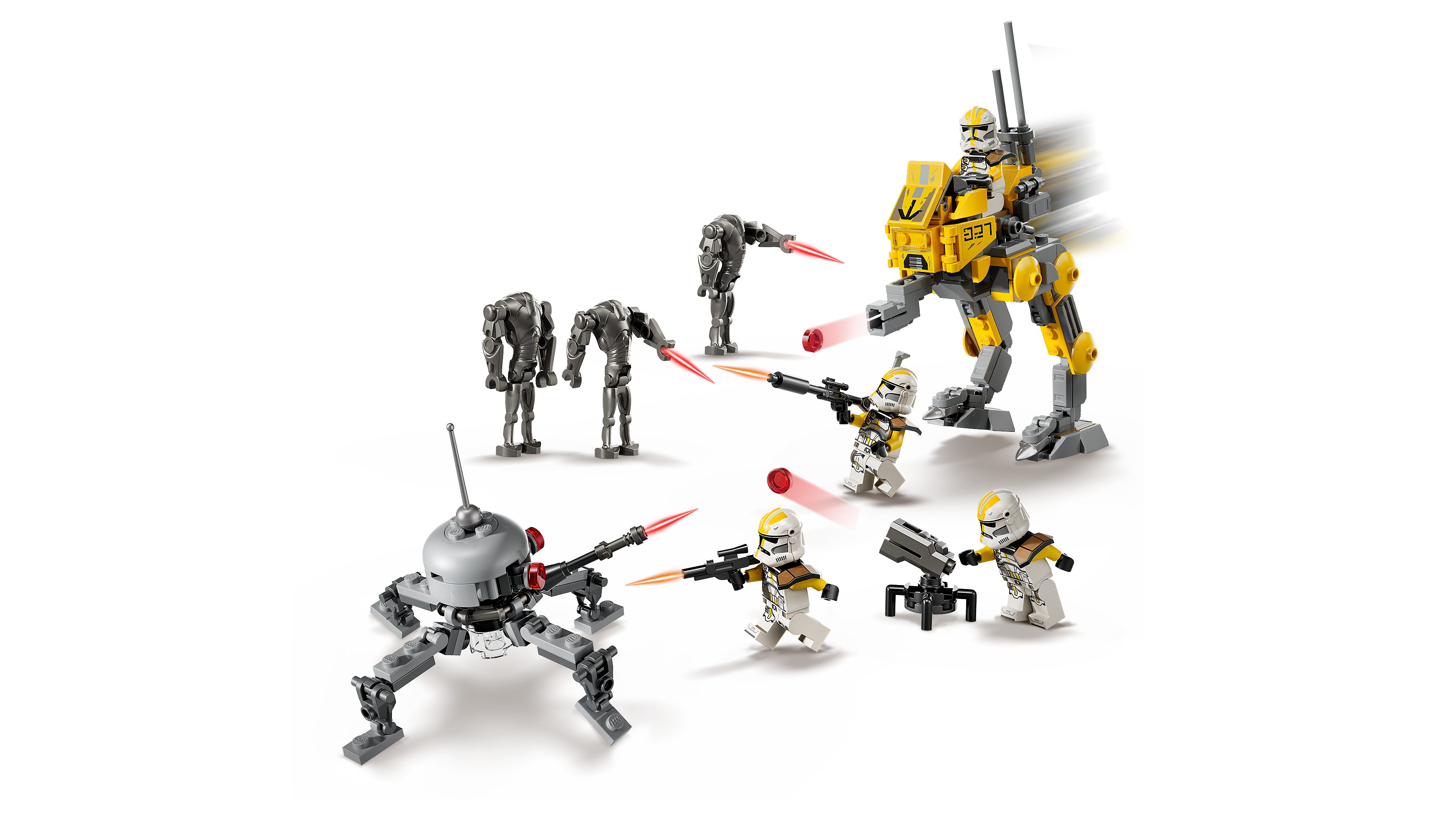 LEGO 75431 – Detailansicht des AT-RT mit Klonsoldaten