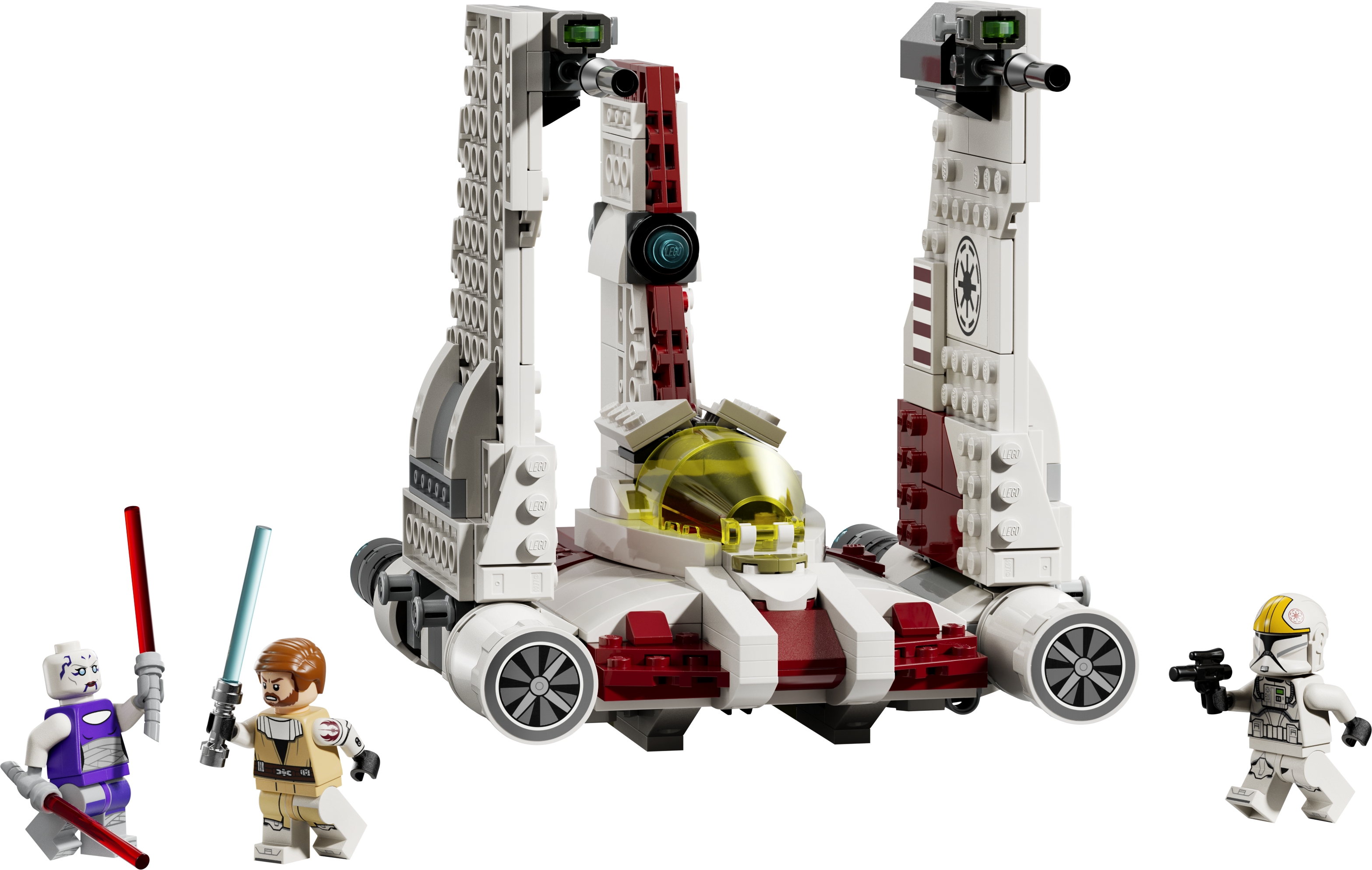 LEGO 75432 V-19 Torrent Starfighter – Detailed view with swiveling wings