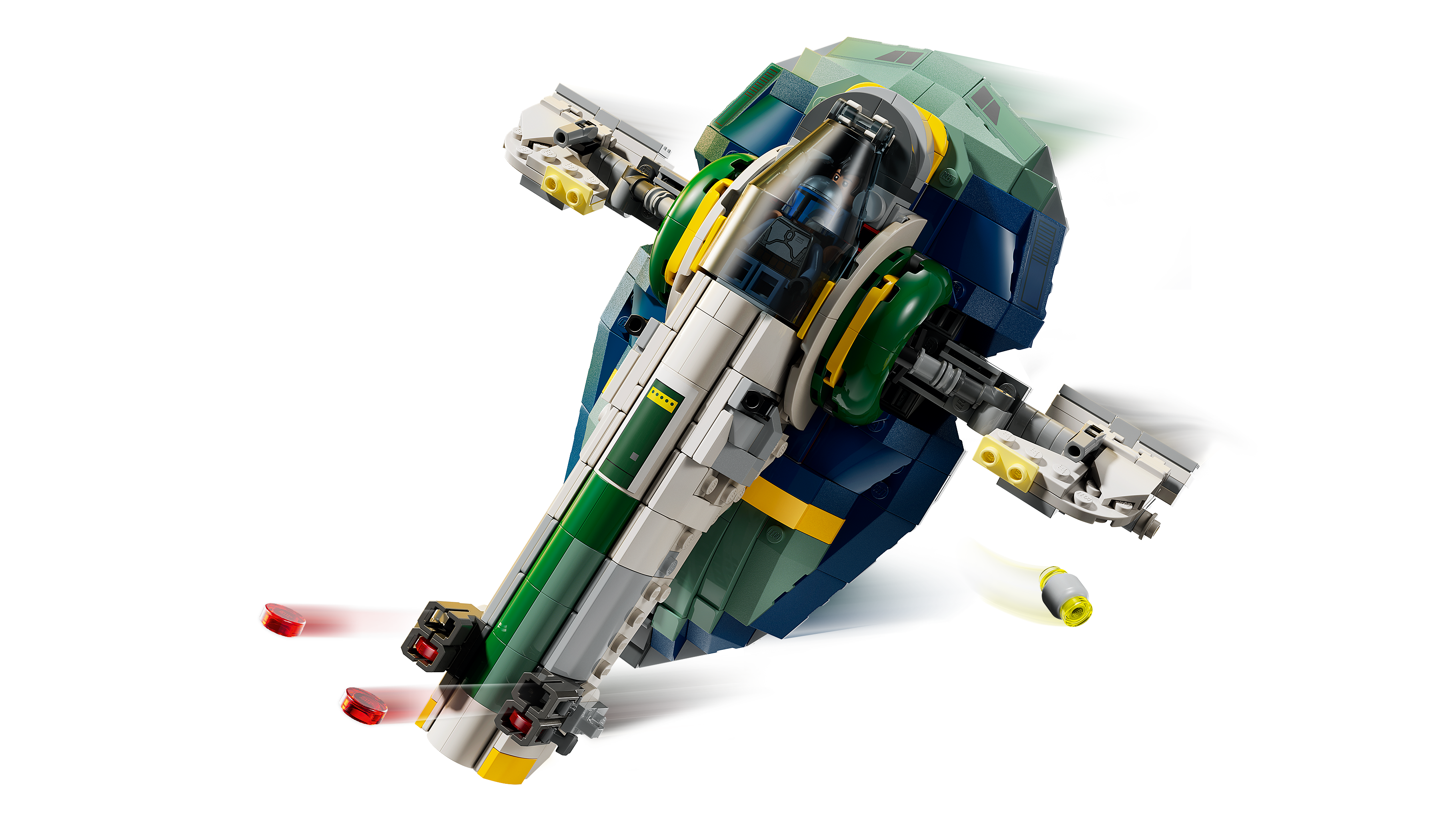 LEGO 75433 Jango Fetts Sternenschiff – Detailansicht mit Mechanismen