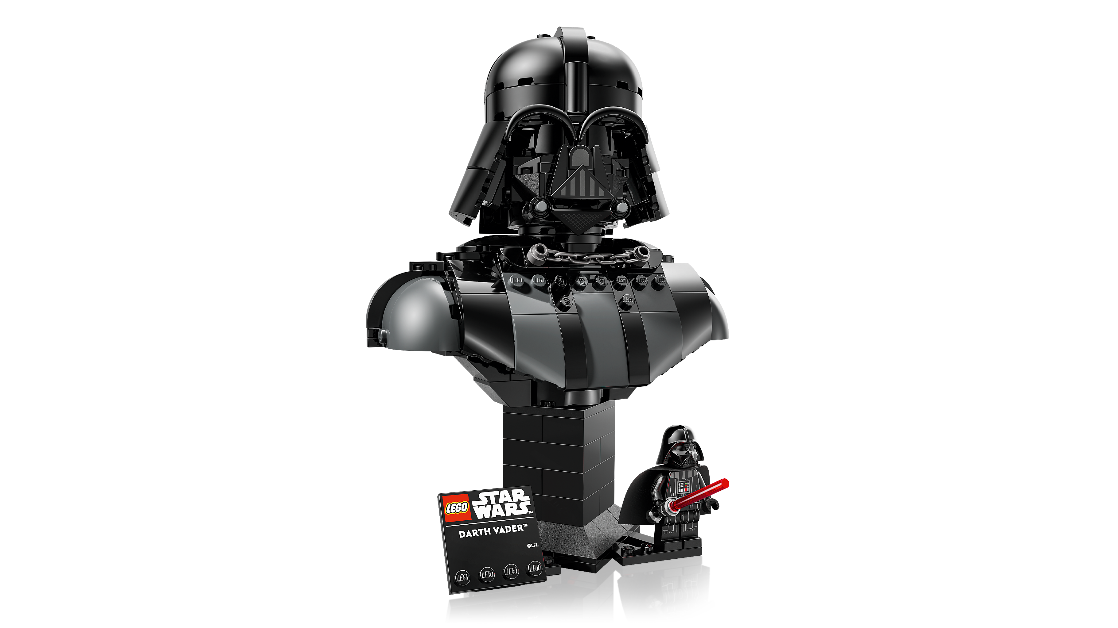 LEGO 75439 Darth Vader Büste – Detailansicht Helm und Brustpanzer