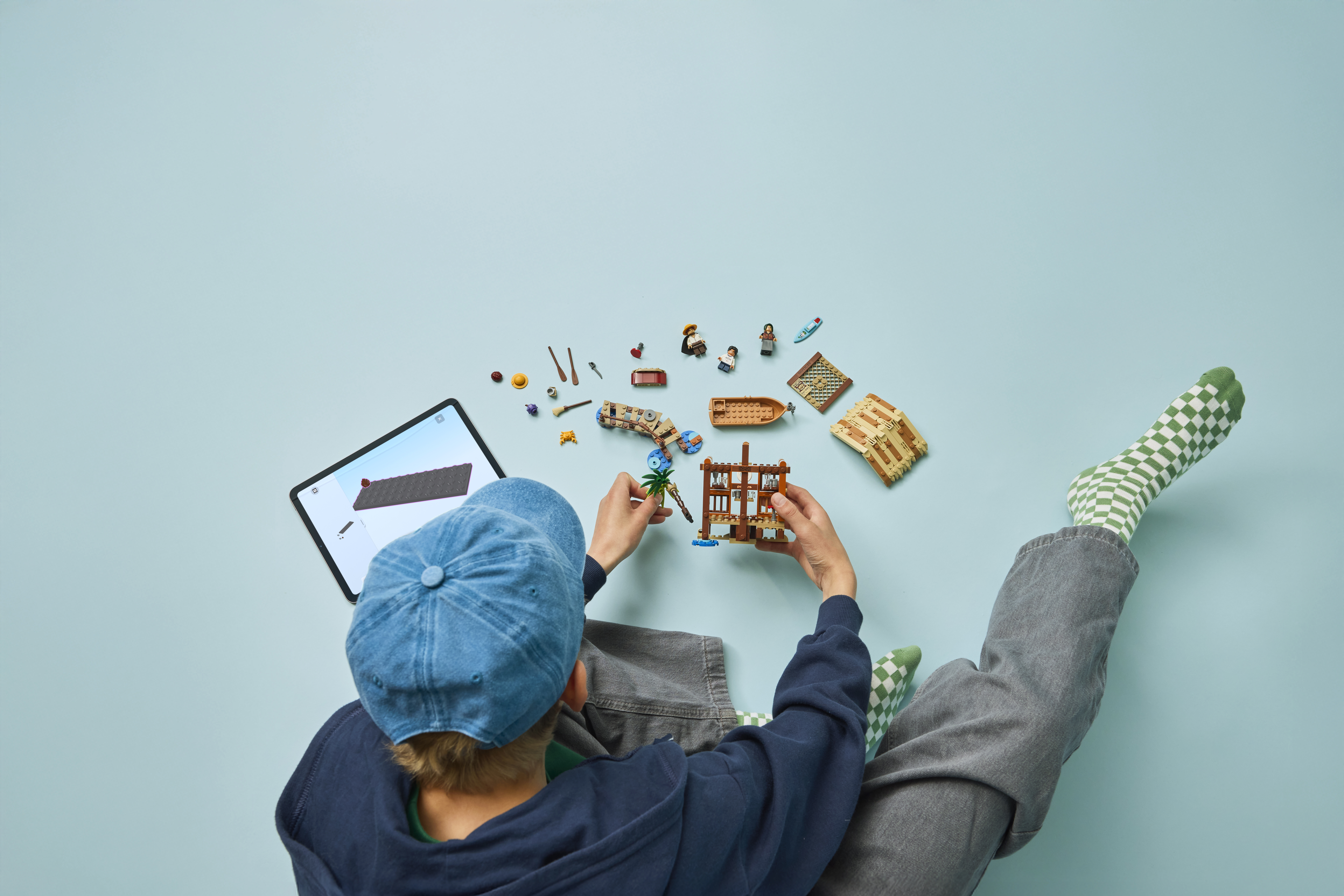 LEGO 75636 Lifestyle-Aufnahme beim Zusammenbauen der Hütte