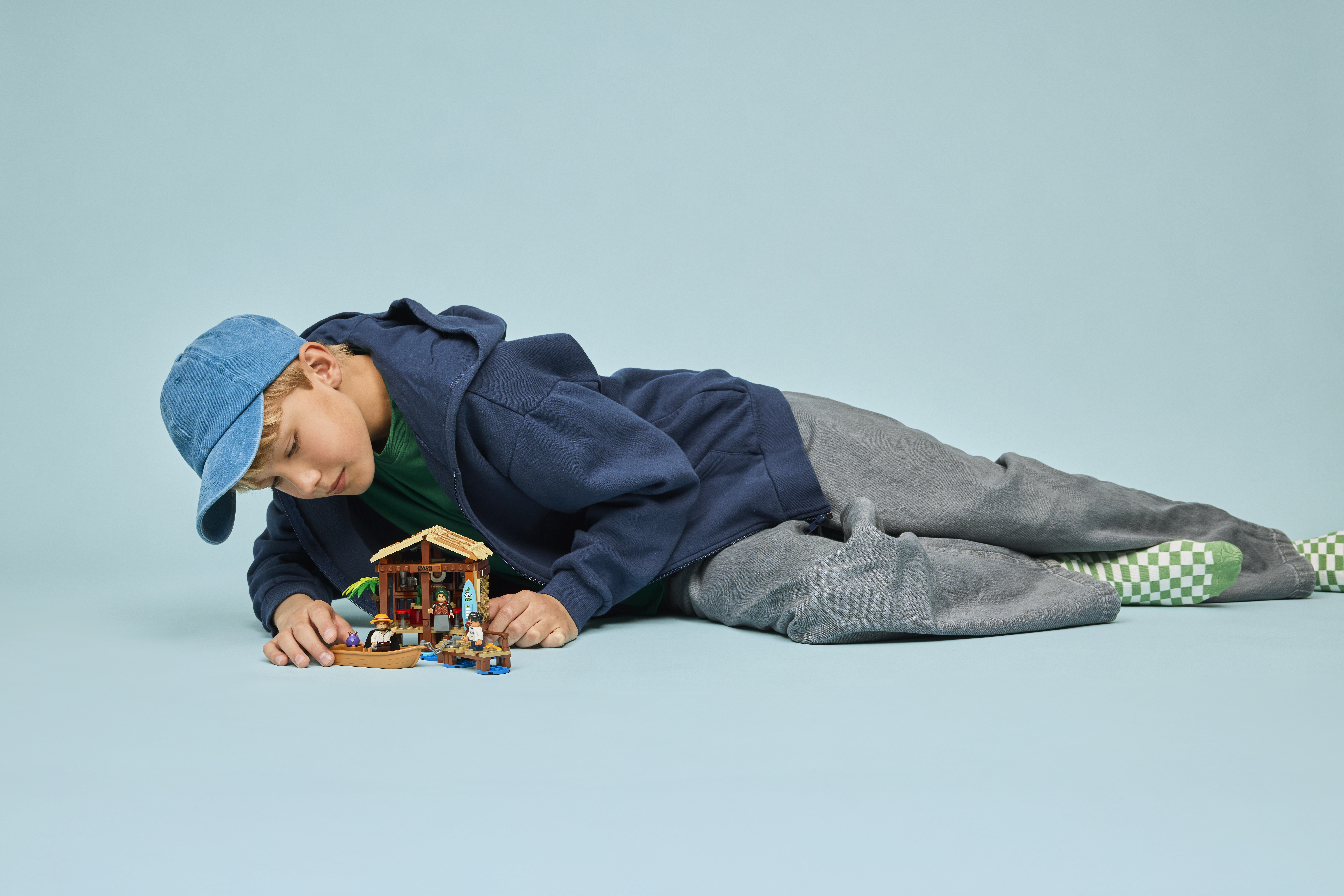 LEGO 75636 fertige Hütte im Windmühlendorf als Ausstellungsstück