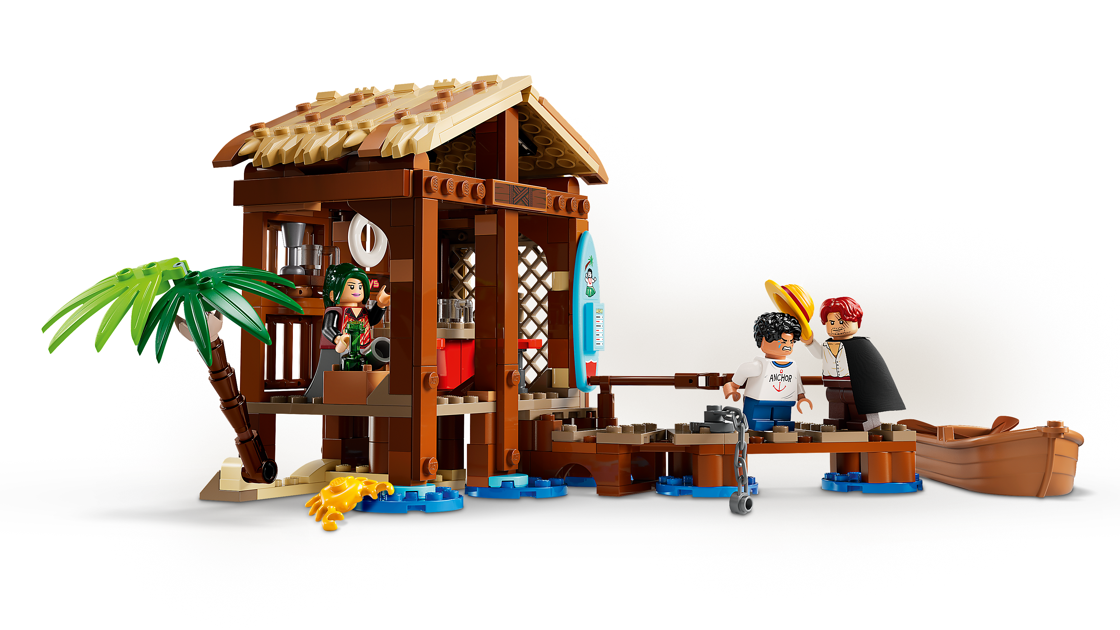 LEGO 75636 Detailbereich mit Piratenboot und Anleger