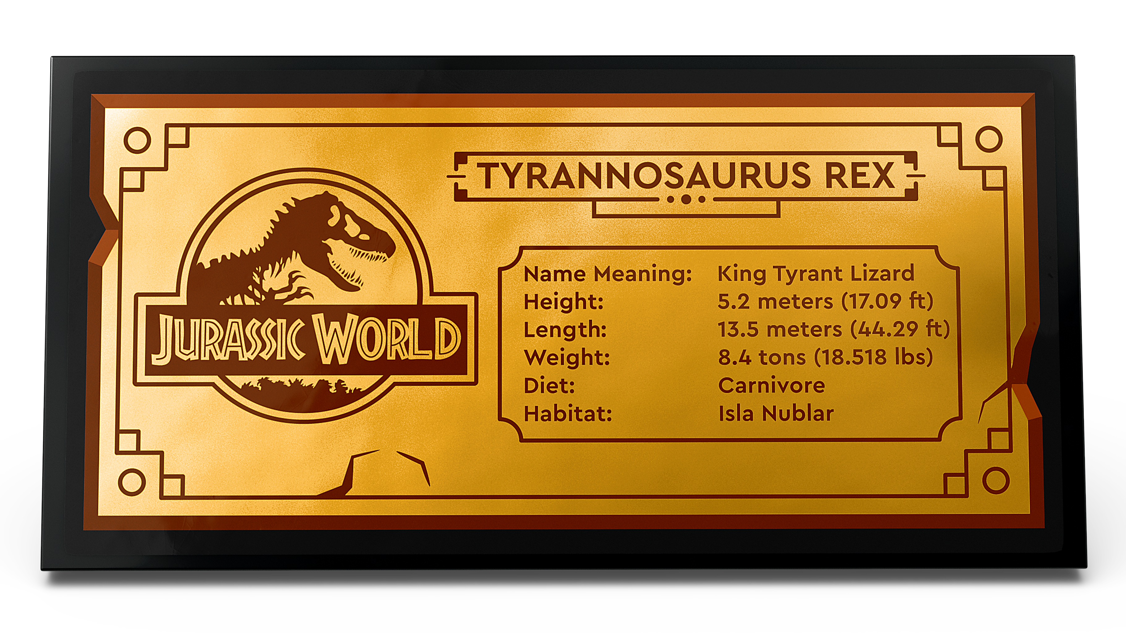 LEGO 76964 Jurassic World Dinosaurier-Fossilien T.-rex-Kopf Museum-Exponat Ständer