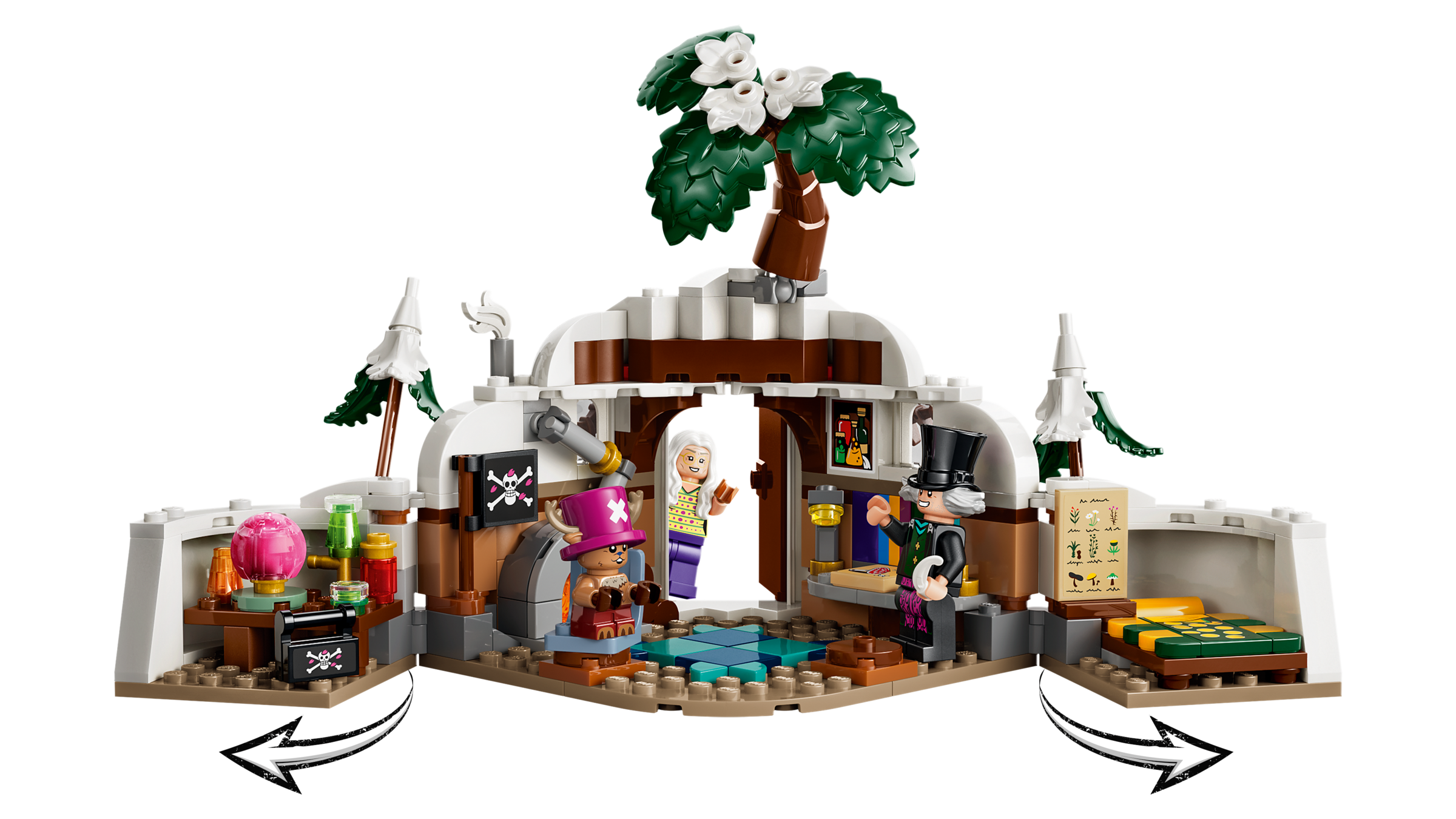 LEGO 75641 Detailansicht der Minifiguren mit Chopper, Doc Bader und Dr. Kureha