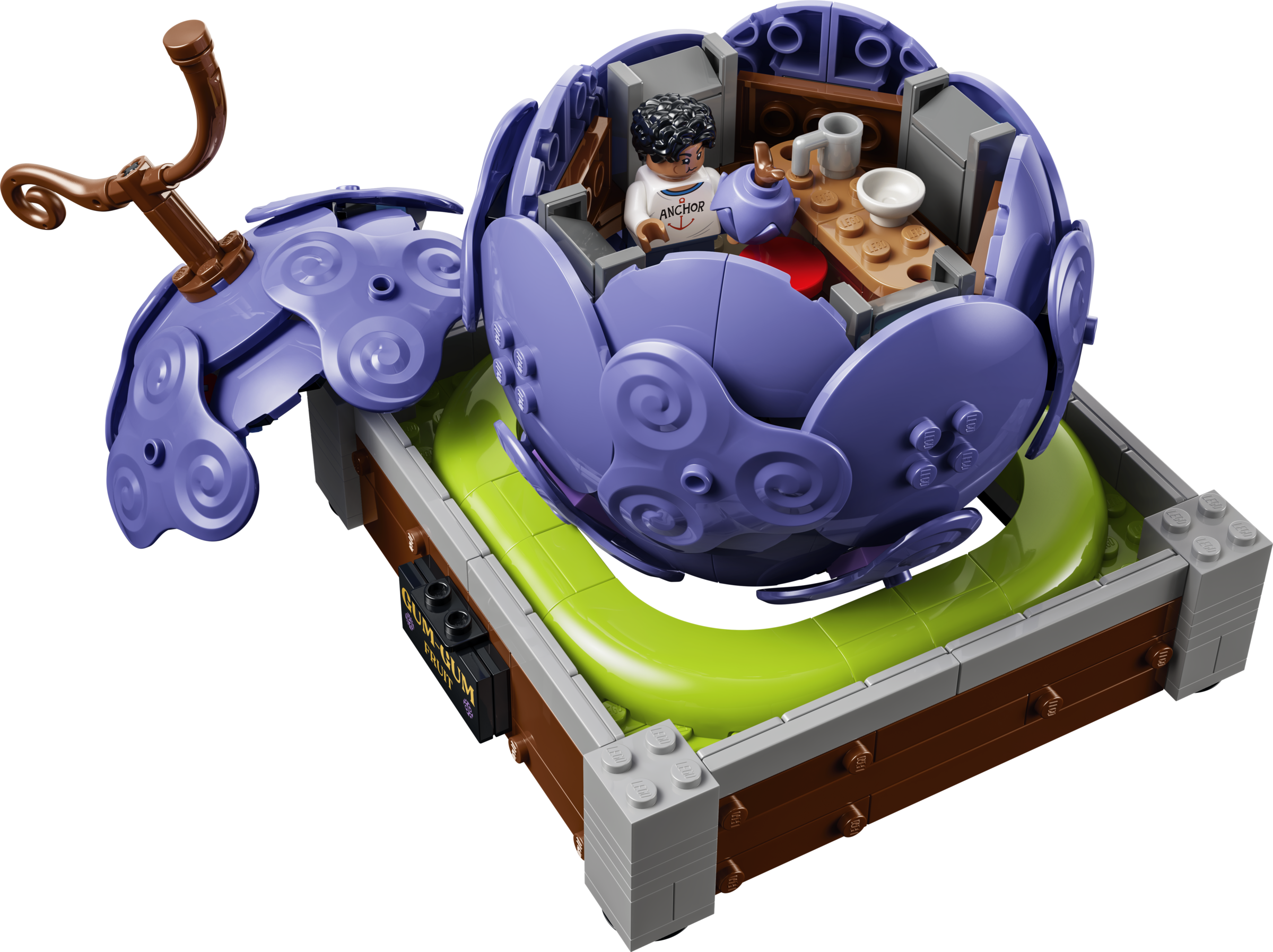 LEGO 75647 Gum-Gum-Frucht mit aufgeklapptem Fruchtkörper und Innenszene